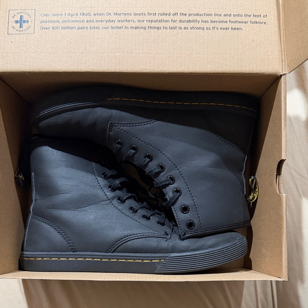 Dr. Martens Black Lace-Up Boots